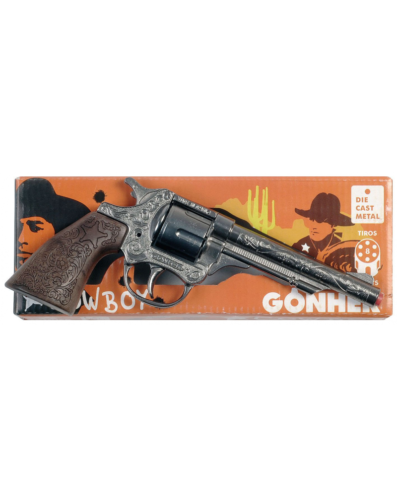 Pistolet revolver à amorces GONHER MADE IN SPAIN GS-8 - Jouets (8755283)