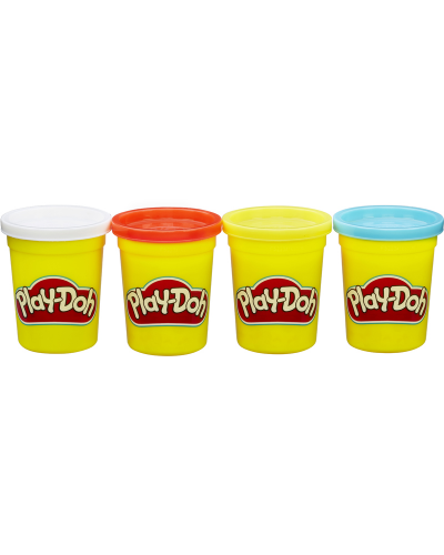 4 pots couleur Play-Doh