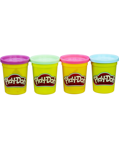 4 pots couleur Play-Doh