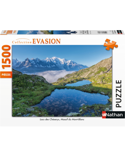 Puzzle 1500 pièces - lacs des Chéserys, Massif du Mont-Blanc