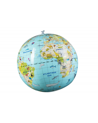 Globe gonflable 30cm animaux