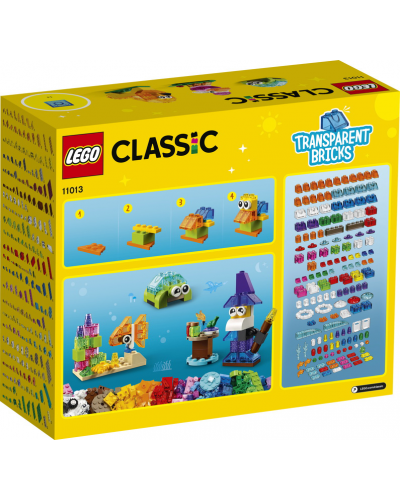 LEGO CLASSIC - BRIQUES TRANSPARENTES CREATIVES