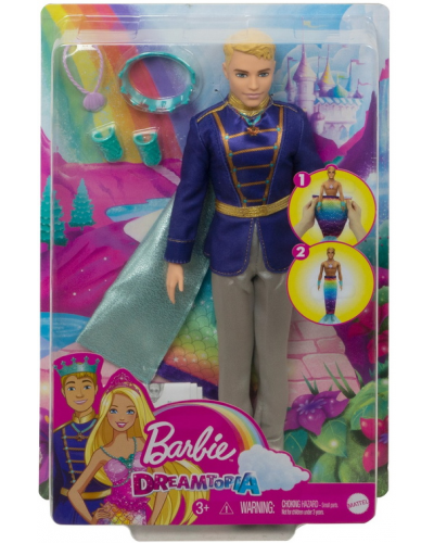 Barbie Dreamtopia - Ken Transformation Prince Triton