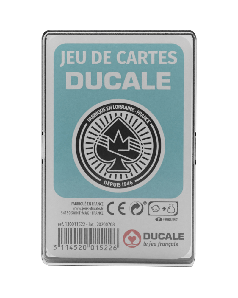 DUCALE BOITE PLASTIQUE - JEU DE CARTES - SOUS DISPLAY - FRANCE CARTES  130011522