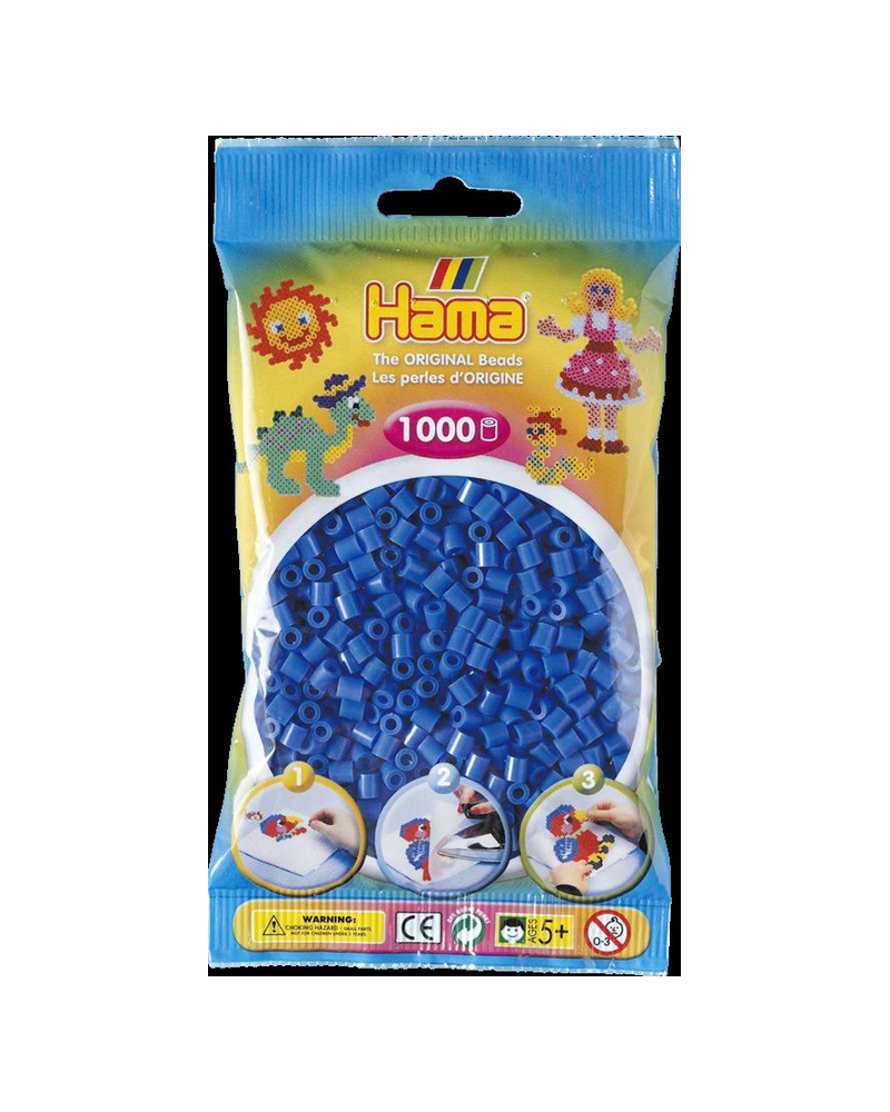 Midi Sachet 1000 perles bleu