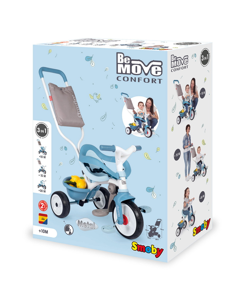 TRICYCLE BE MOVE CONFORT BLEU - SMOBY 740414