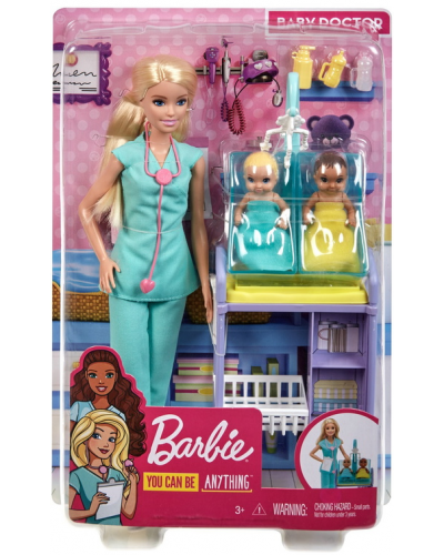 Coffret Barbie pédiatre blonde
