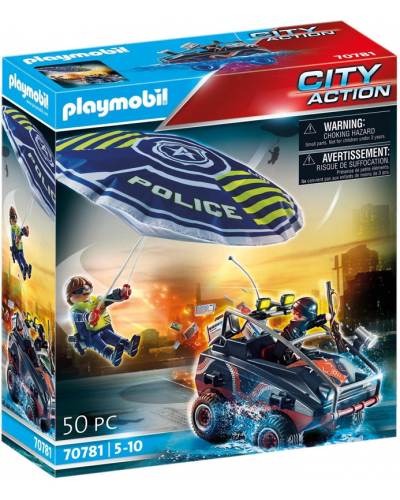 Police parachute quad bandit