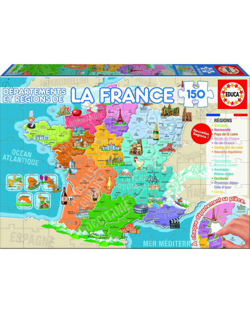 PUZZLE 150 PIECES - LA FRANCE