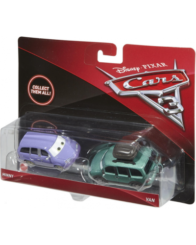 Disney Cars - Pack de 2 Véhicules (modèle aléatoire) - Petite Voiture - 3 ans et +
