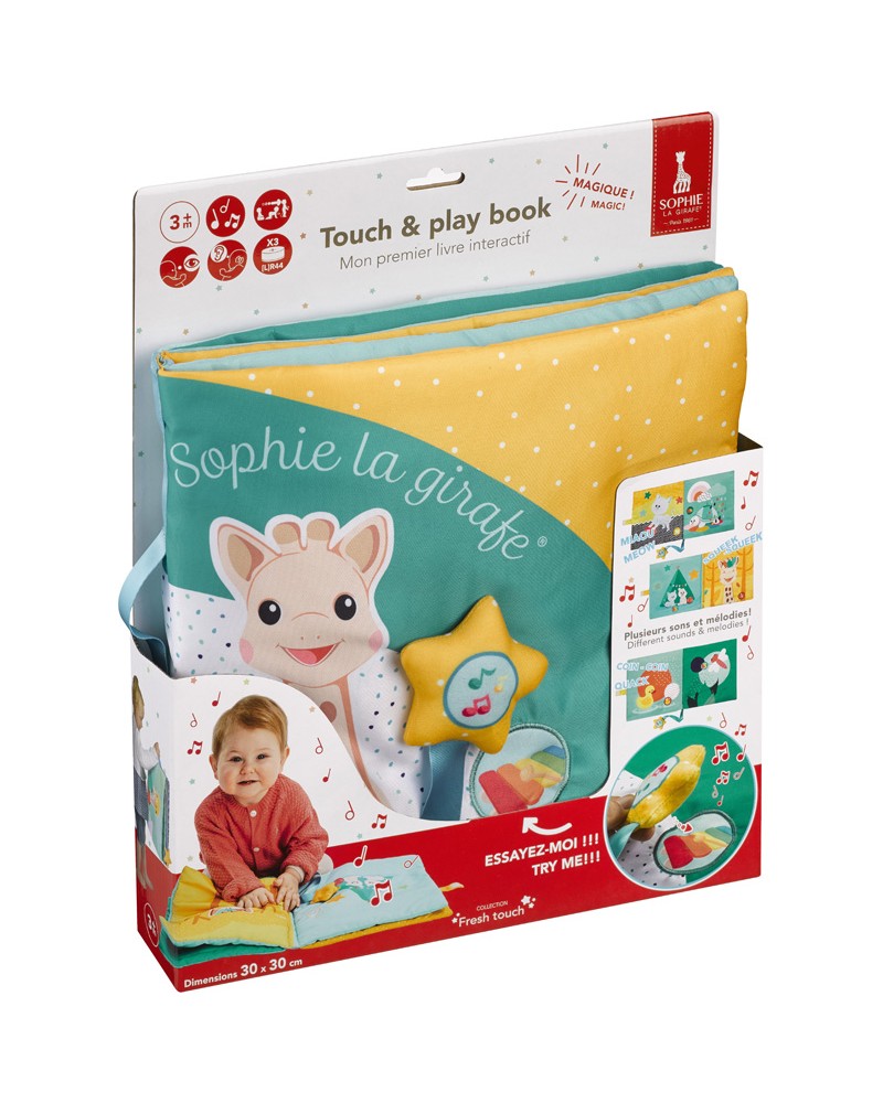 Sophie la Girafe - Livre Musical et Lumineux - 5 Pages Interactives et 2  Modes de Jeu - Jouet d'Eveil pour les bébes - Apprendre en s'Amusant :  : Bébé et Puériculture