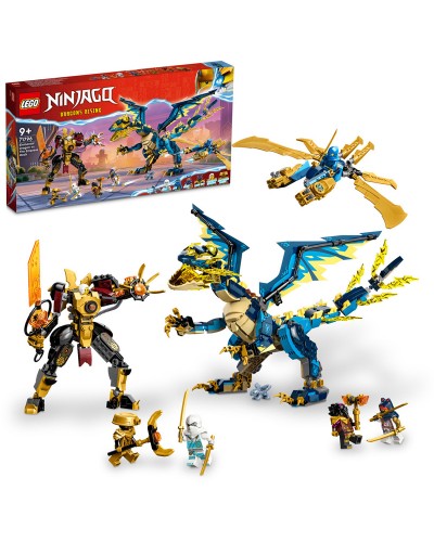 Dragon elemt vs robot Ninjago