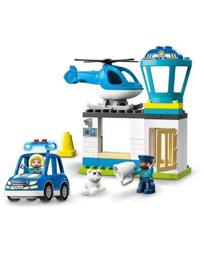 COMMISSARIAT ET HELICOPTERE POLICE DUPLO